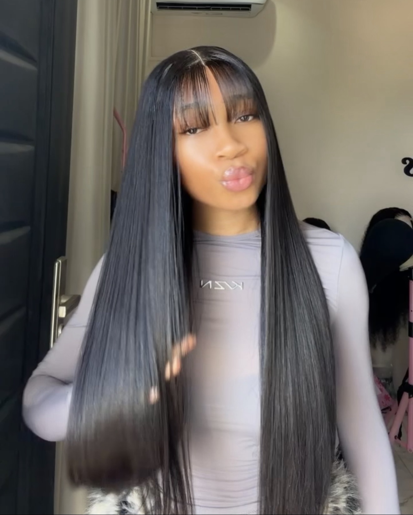 Fringe Vietnamese bone straight