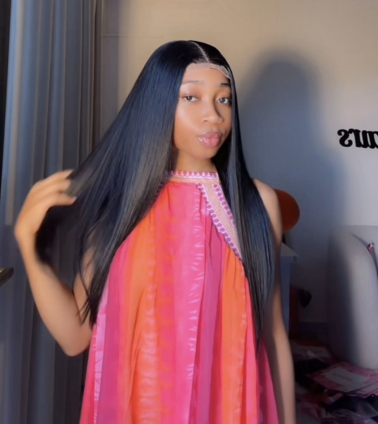 Straight hair