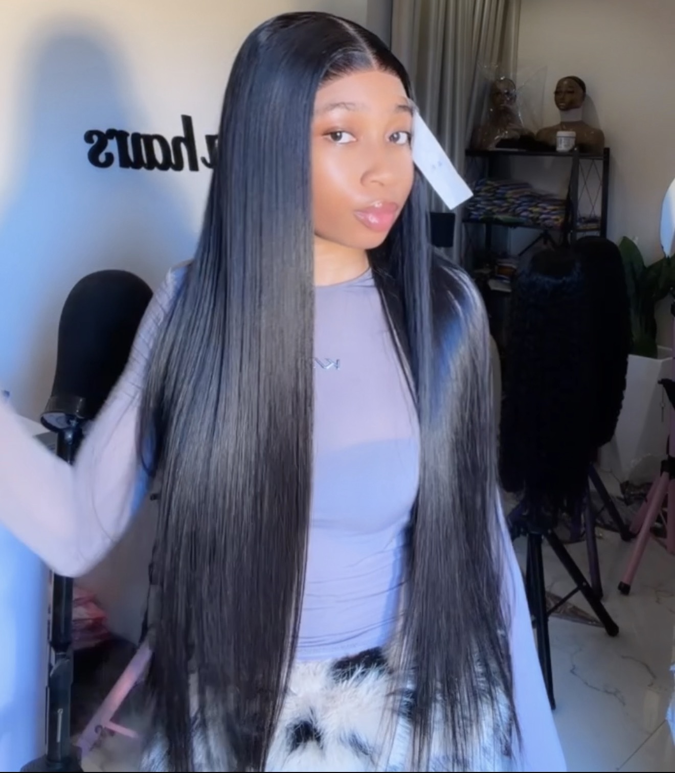 30” SDD Vietnamese bone straight 200g paired with 5by5 closure 50g