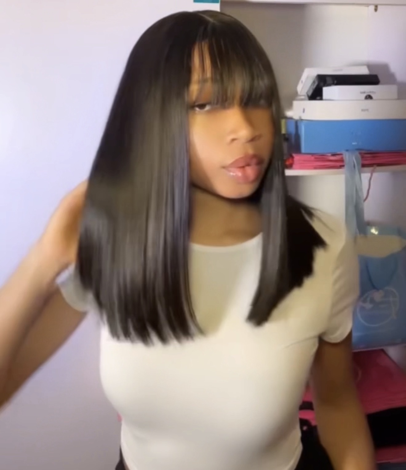 14” SDD Vietnamese bone straight 2by4 closure fringe 200g