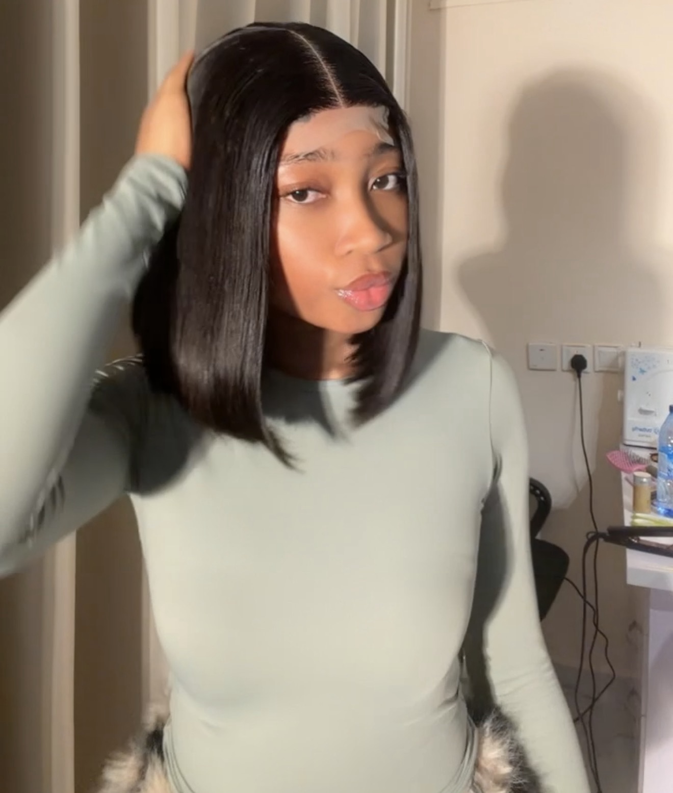 10” SDD Bob wig 2by6 closure 200g