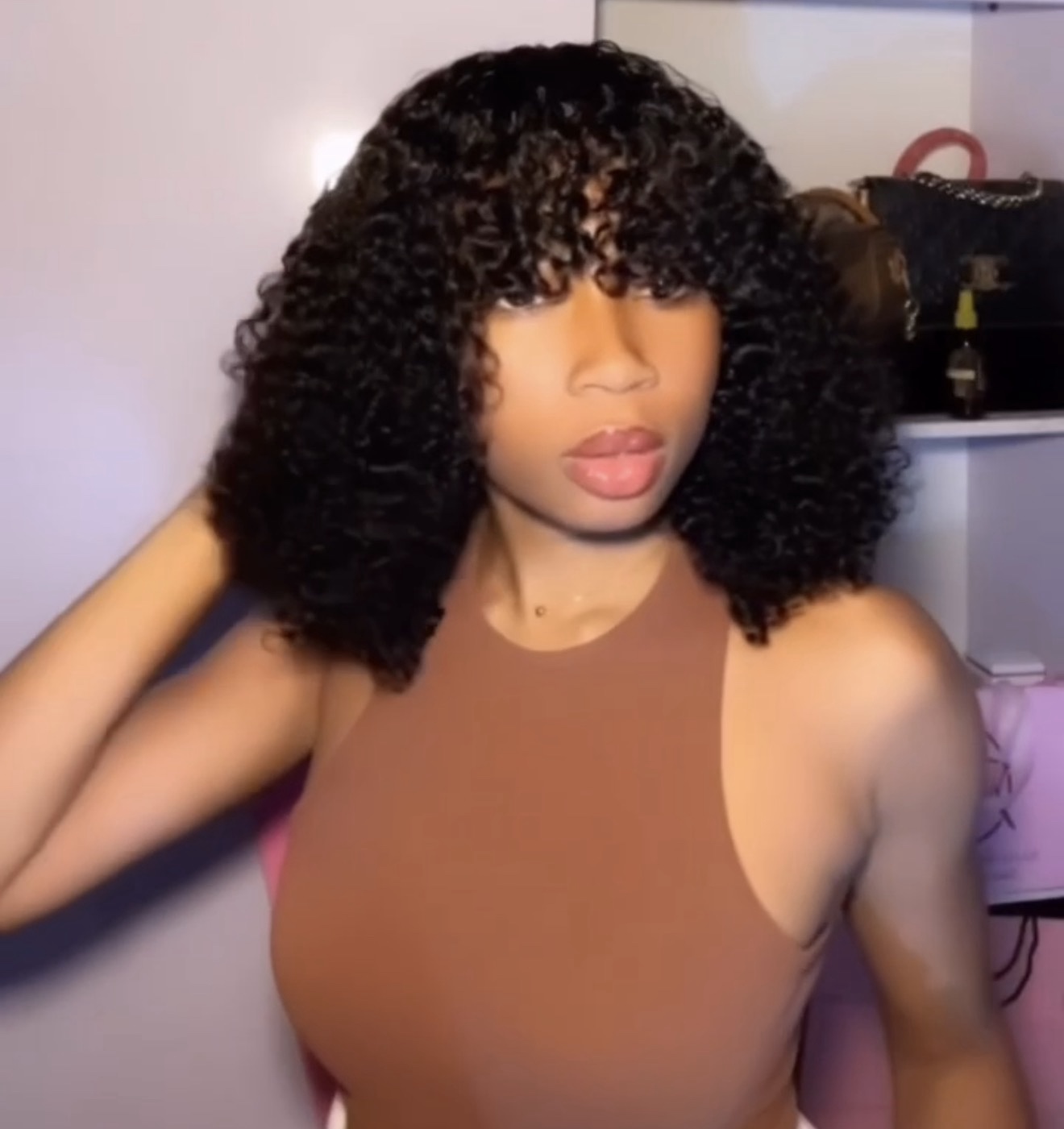 12” SDD fringe pixie curls 200g