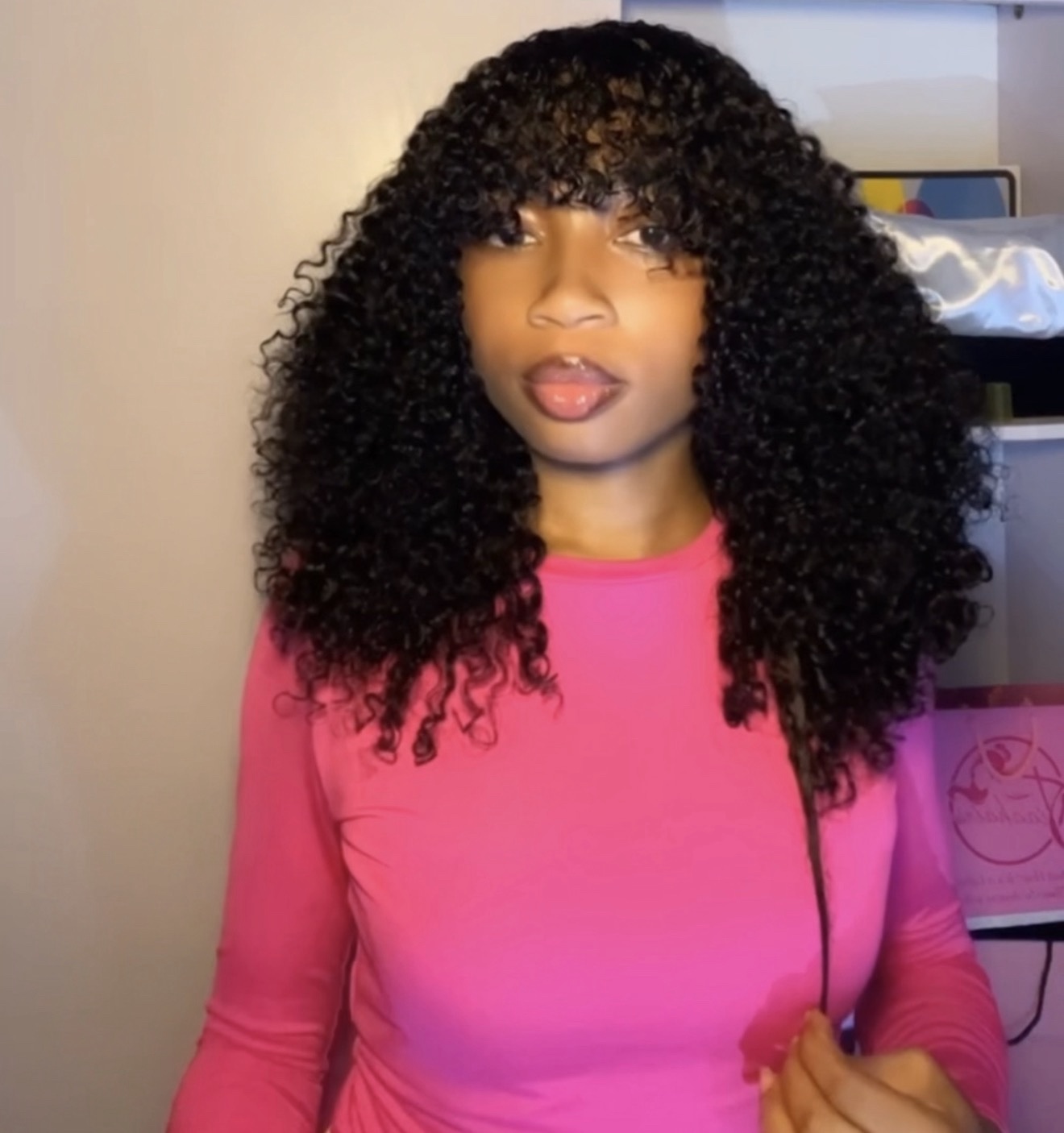 14” SDD fringe pixie curls 200g