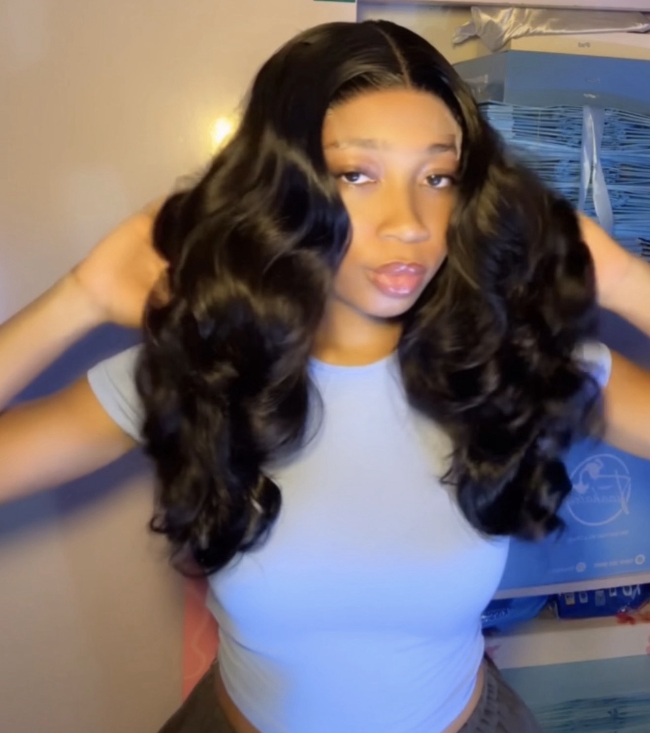 20” SDD wavy bouncy 5by5 closure 280g