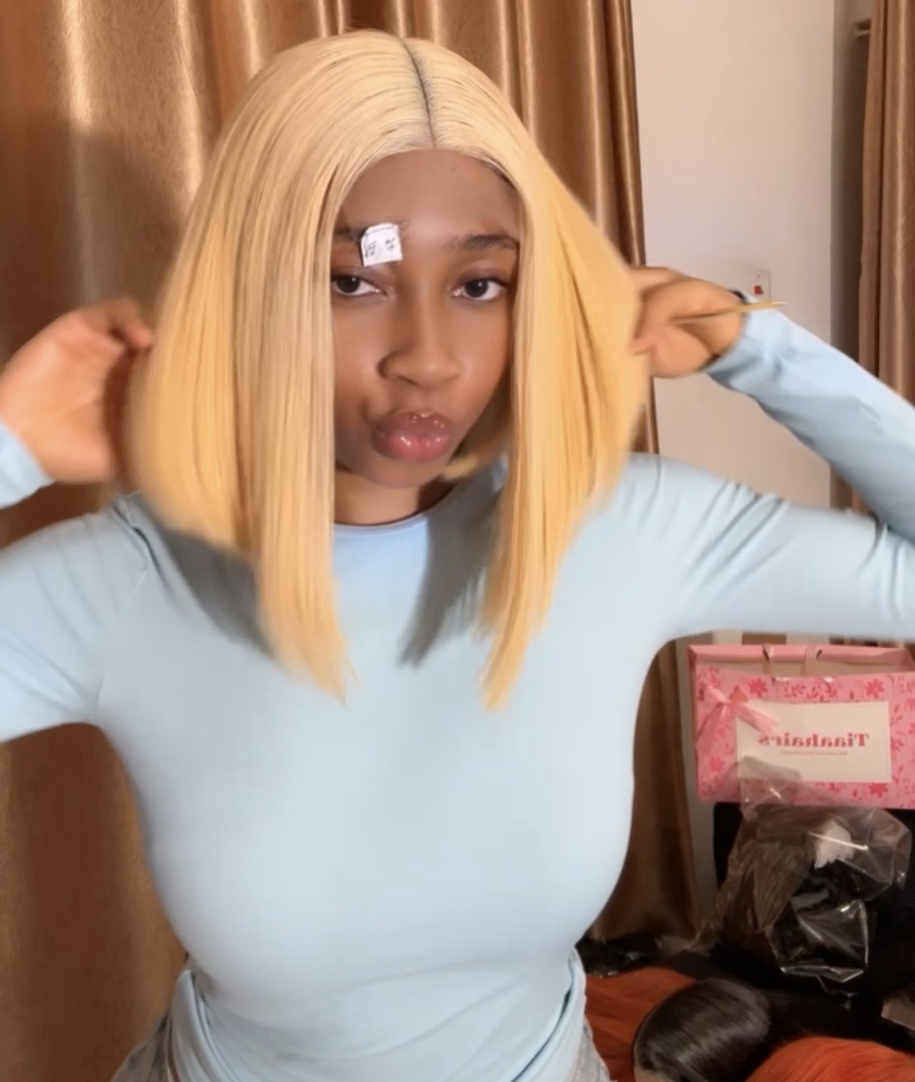 10” SDD Vietnamese blonde bone straight 2by6 200g