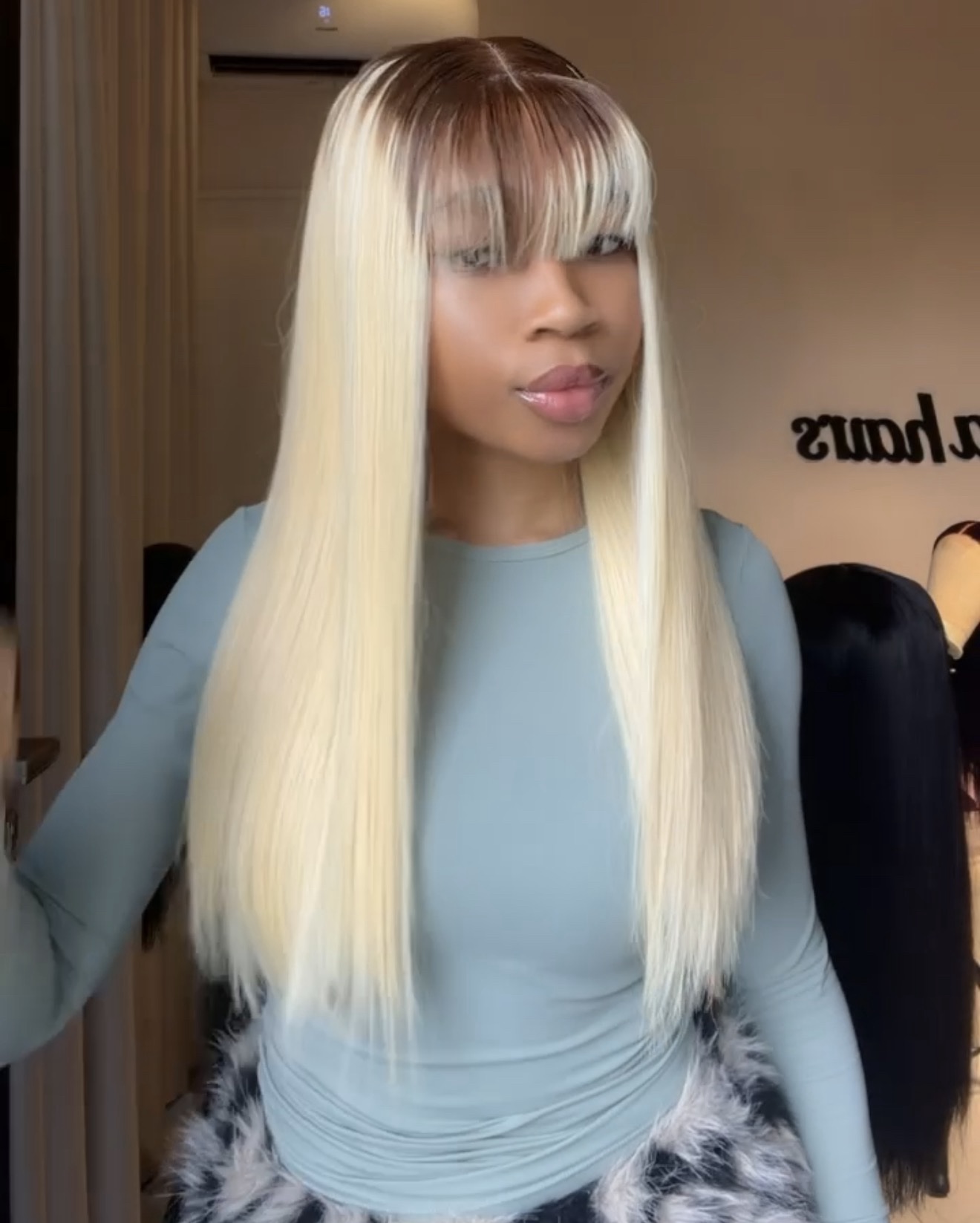 18” SDD Vietnamese bone straight 2by6 closure fringe