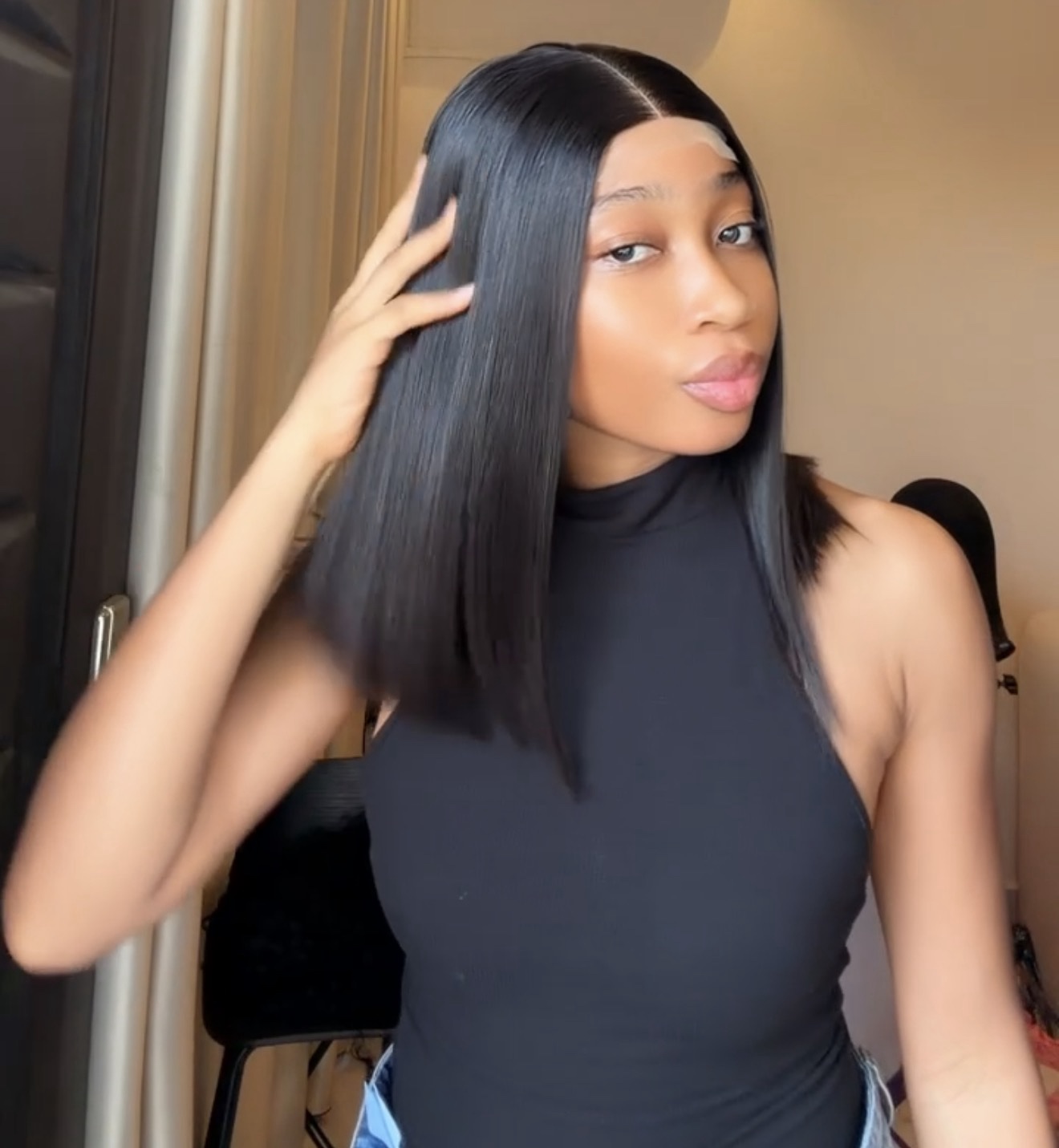 12” SDD Vietnamese bone straight 2by4 closure 200g