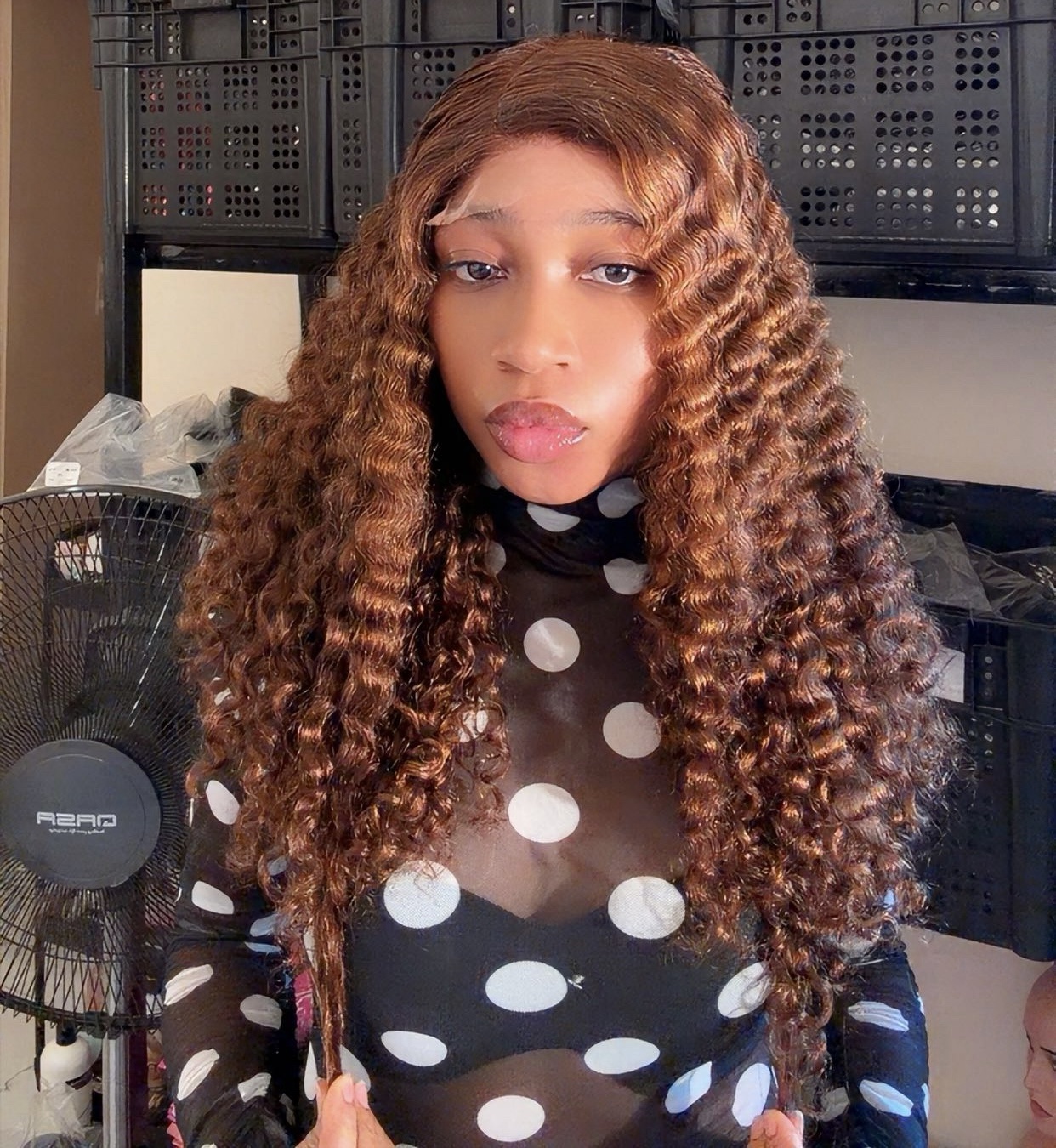 18” SDD piano pixie curls 5by5 closure 250g
